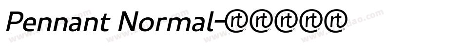 Pennant Normal字体转换